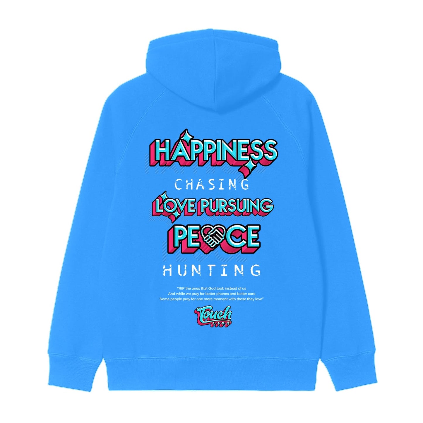 Touchline Peace Hunting Hoodie- Blue